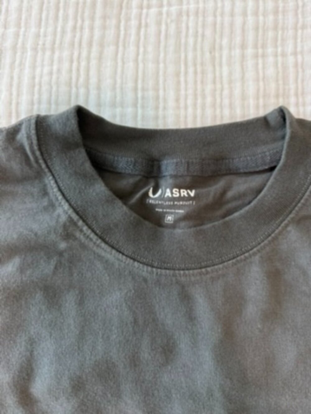 ASRV Heavyweight Long Sleeve Tee Faded Black Men's M DSG-0614